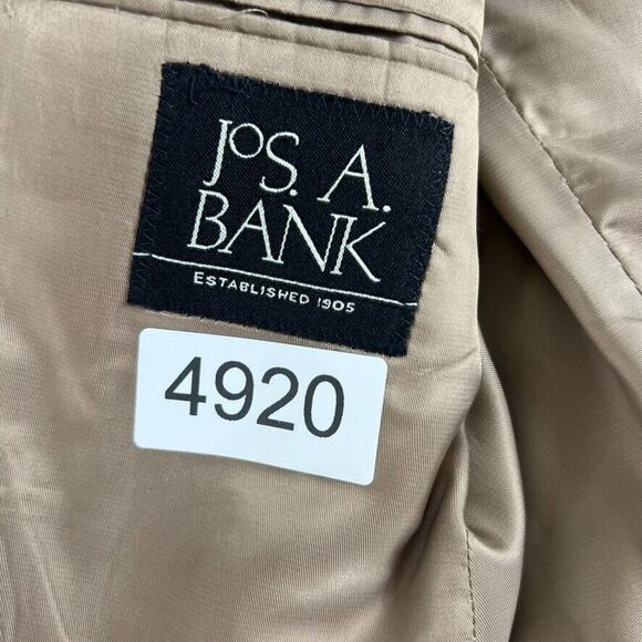 Jos A Bank Blazer 40R Brown 100% Camel Hair Sports Coat Suit Jacket 2 Button - Picture 7 of 9
